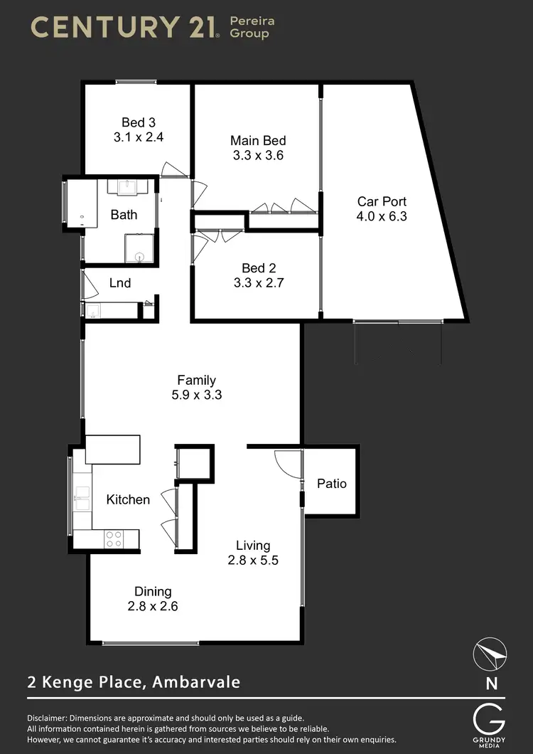 Floorplan of Homely house listing, 2 Kenge Place, Ambarvale NSW 2560
