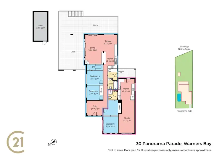 Floorplan of Homely house listing, 30 Panorama Parade, Warners Bay NSW 2282