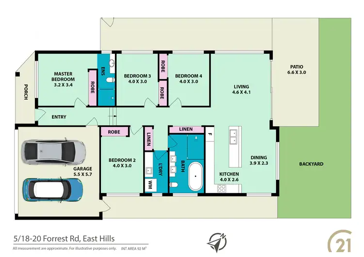 Floorplan of Homely villa listing, 5/18 Forrest Road North, East Hills NSW 2213