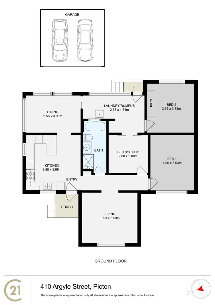 Floorplan of Homely house listing, 410 Argyle Street, Picton NSW 2571
