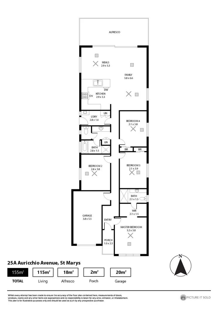 Floorplan of Homely house listing, 25A Auricchio Avenue, St Marys SA 5042
