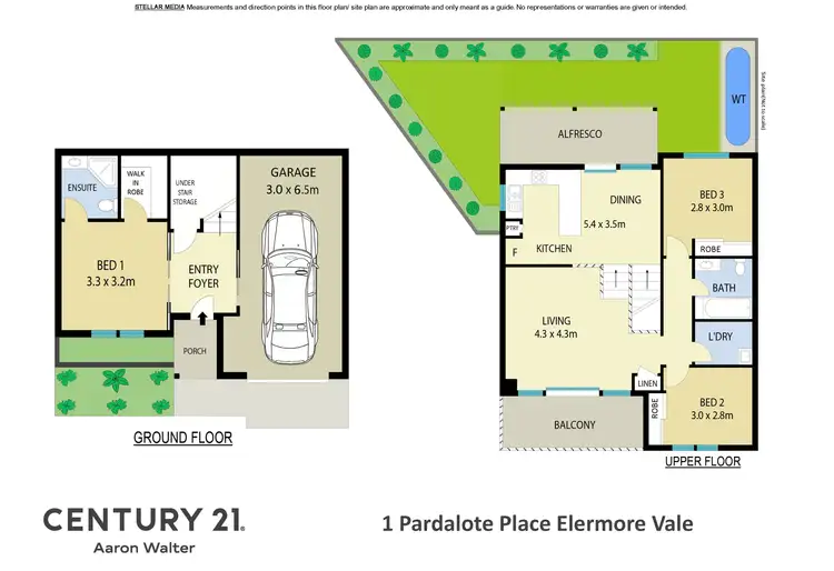 Floorplan of Homely townhouse listing, 1 Pardalote Place, Elermore Vale NSW 2287