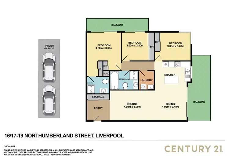Floorplan of Homely unit listing, 16/17-19 Northumberland Street, Liverpool NSW 2170