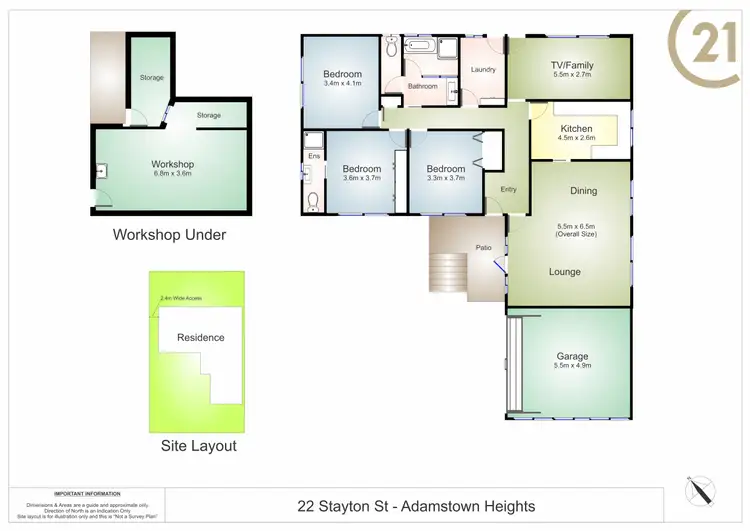 Floorplan of Homely house listing, 22 Stayton Street, Adamstown Heights NSW 2289