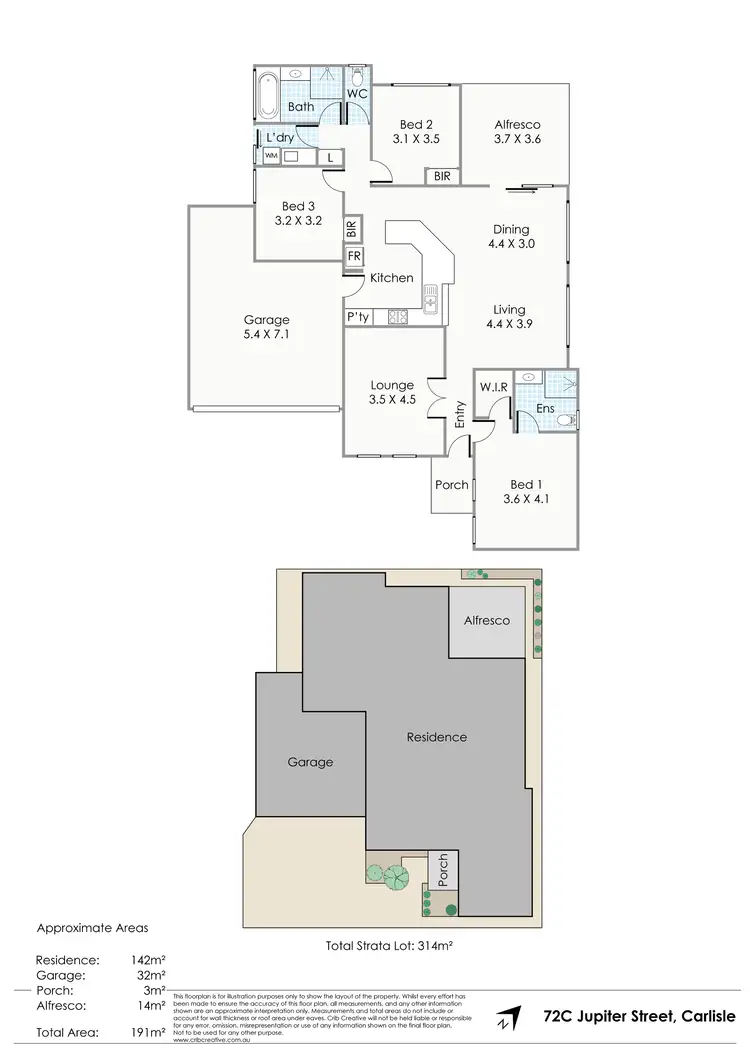 Floorplan of Homely house listing, 72C Jupiter Street, Carlisle WA 6101
