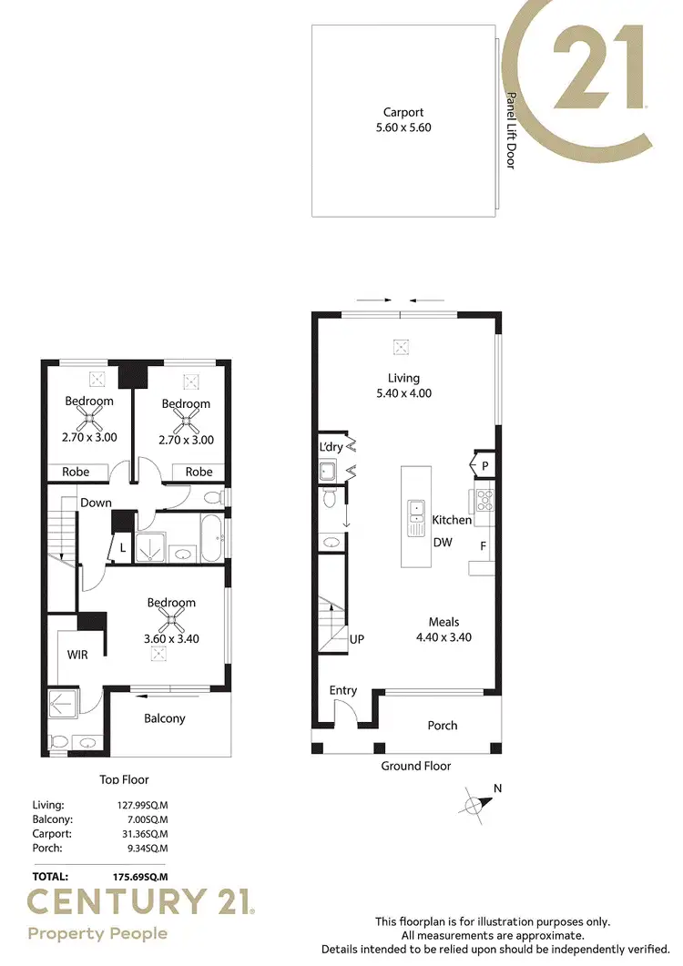 Floorplan of Homely townhouse listing, Unit 4 29 Victoria Parade, Mawson Lakes SA 5095