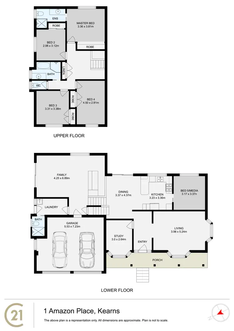 Floorplan of Homely house listing, 1 Amazon Place, Kearns NSW 2558
