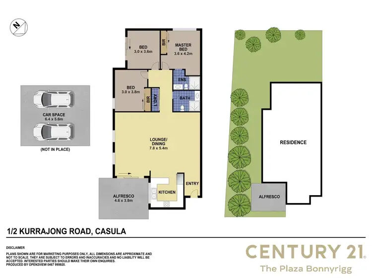 Floorplan of Homely apartment listing, 1/2 Kurrajong Road, Casula NSW 2170