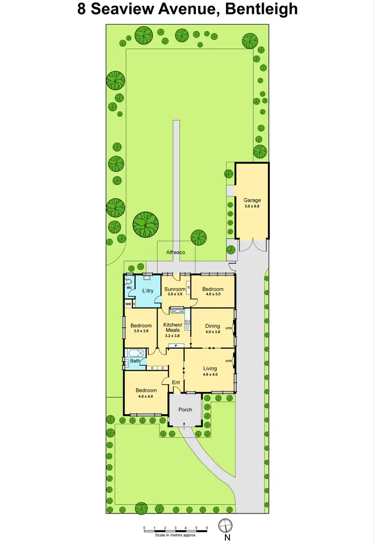 Floorplan of Homely house listing, 8 Seaview Avenue, Bentleigh VIC 3204