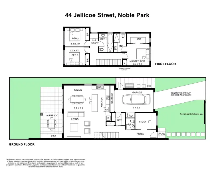 Floorplan of Homely townhouse listing, 44 Jellicoe Street, Noble Park VIC 3174