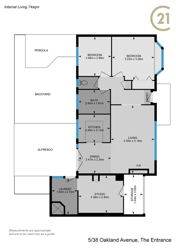 Floorplan of Homely villa listing, 5/38 Oakland Avenue, The Entrance NSW 2261