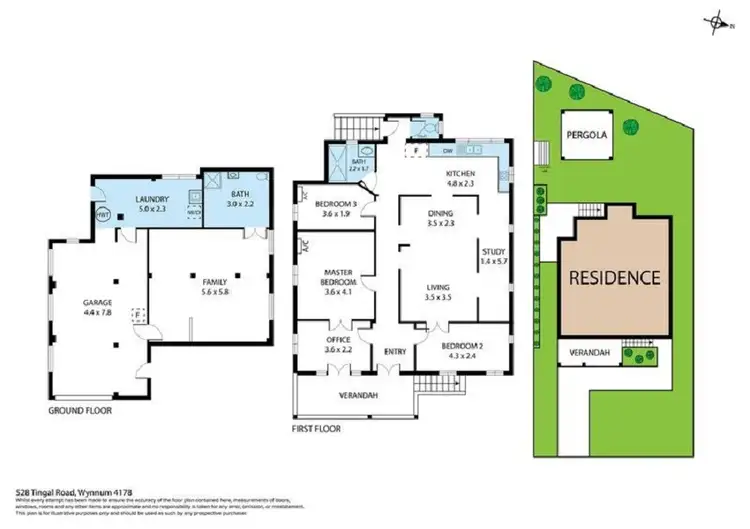 Floorplan of Homely house listing, 528 Tingal Road, Wynnum QLD 4178