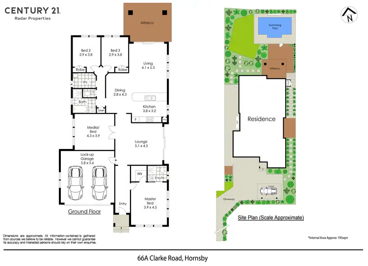 Floorplan of Homely house listing, 66A Clarke Road, Hornsby NSW 2077
