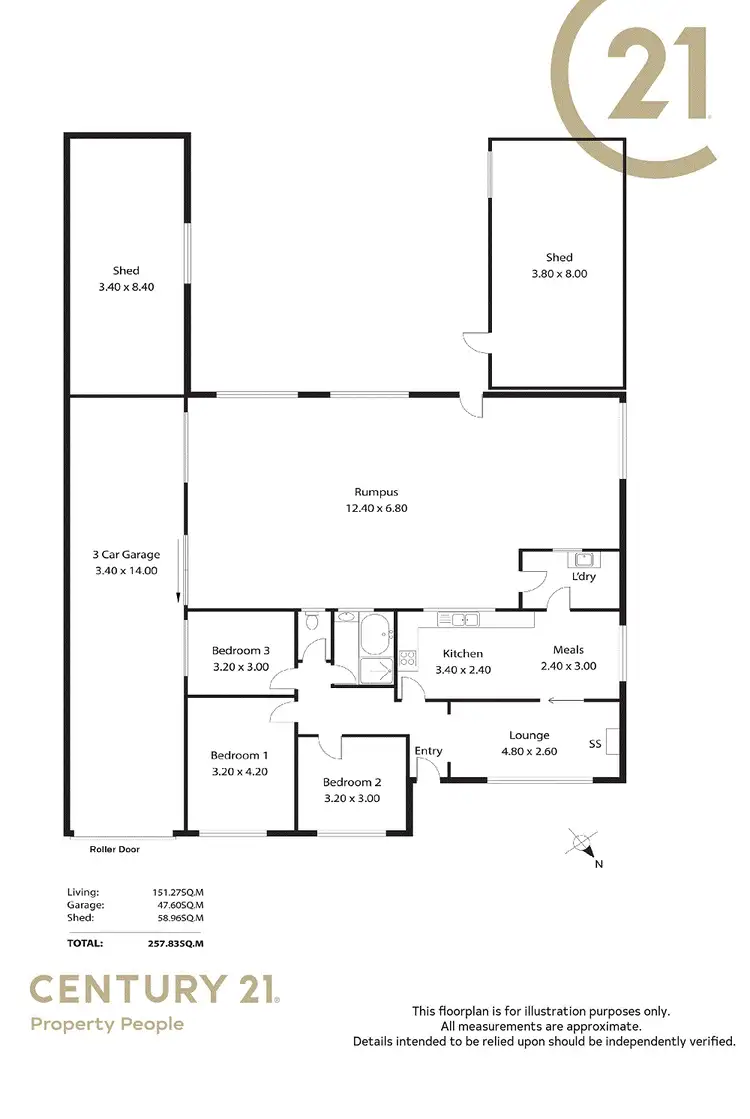 Floorplan of Homely house listing, 65 Oxford Street, Brahma Lodge SA 5109
