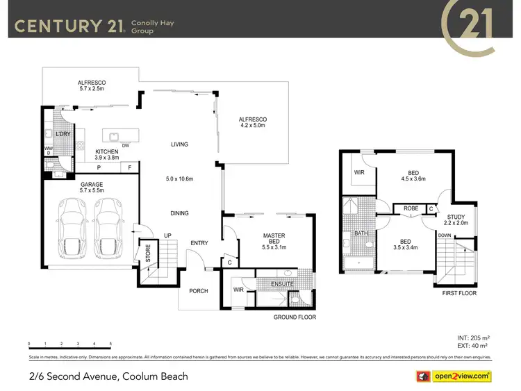 Floorplan of Homely semi-detached listing, 2/6 Second Avenue, Coolum Beach QLD 4573