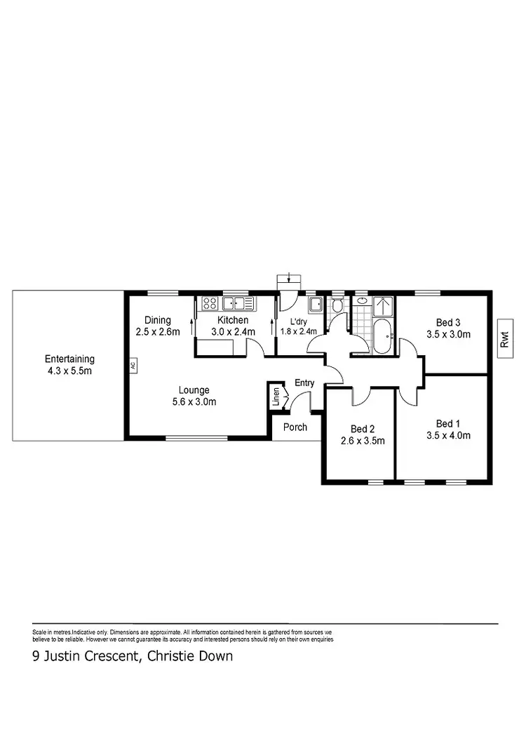 Floorplan of Homely house listing, 9 Justin Crescent, Christie Downs SA 5164