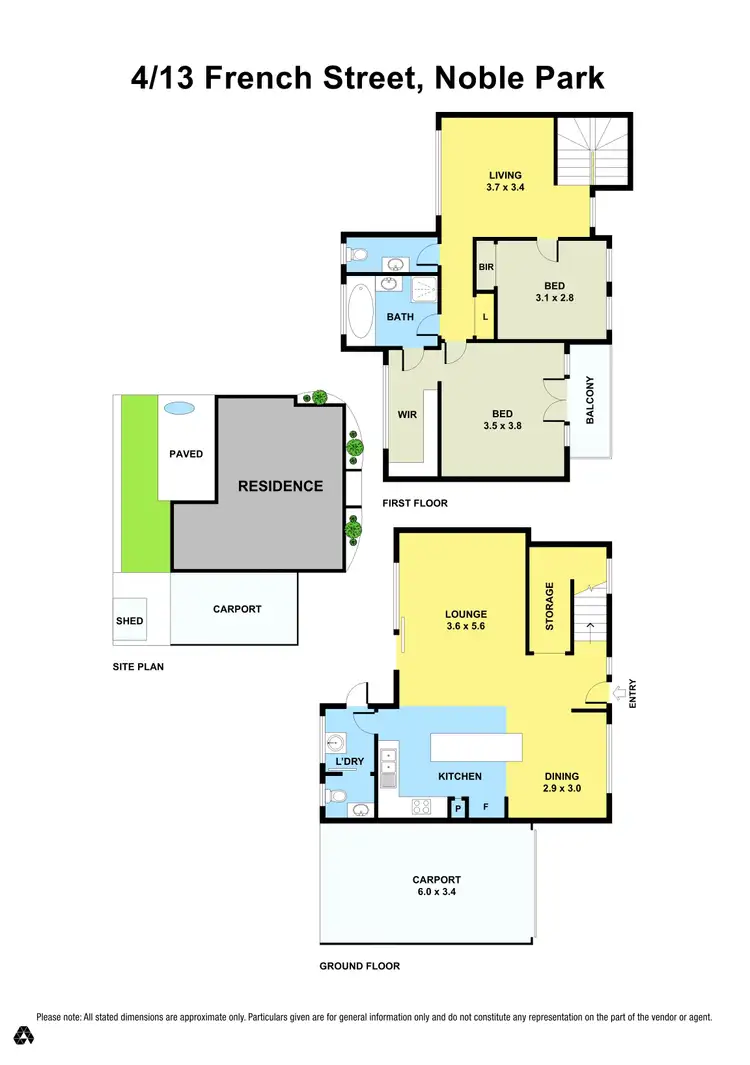 Floorplan of Homely townhouse listing, 4/13 French Street, Noble Park VIC 3174