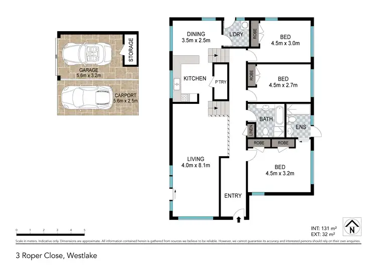Floorplan of Homely house listing, 3 Roper Close, Westlake QLD 4074