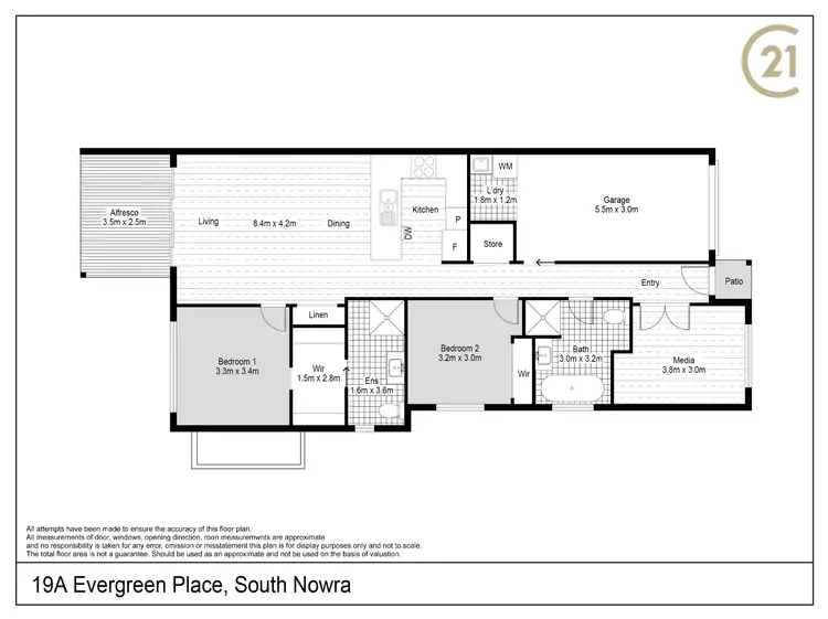 Floorplan of Homely house listing, 19a Evergreen Place, South Nowra NSW 2541