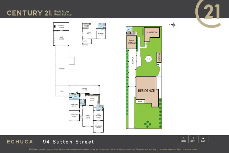 Floorplan of Homely house listing, 94 Sutton Street, Echuca VIC 3564