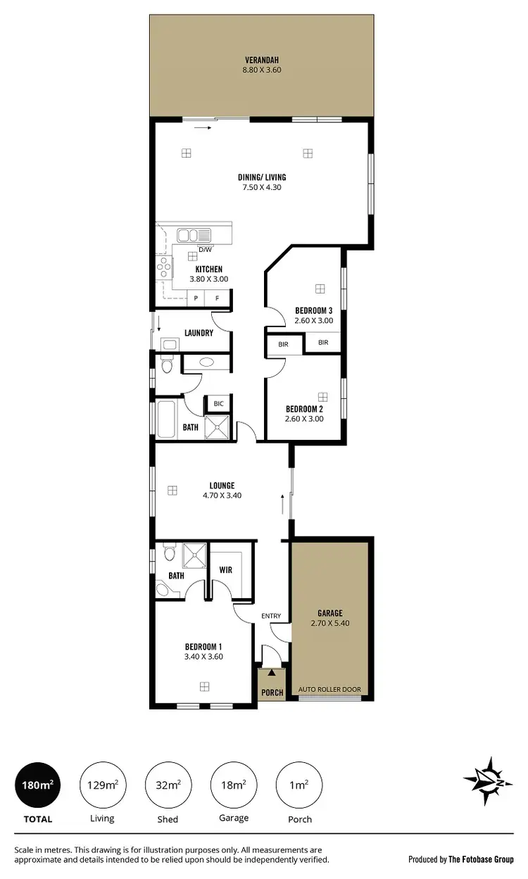 Floorplan of Homely house listing, 8 Flare Road, Seaford Meadows SA 5169