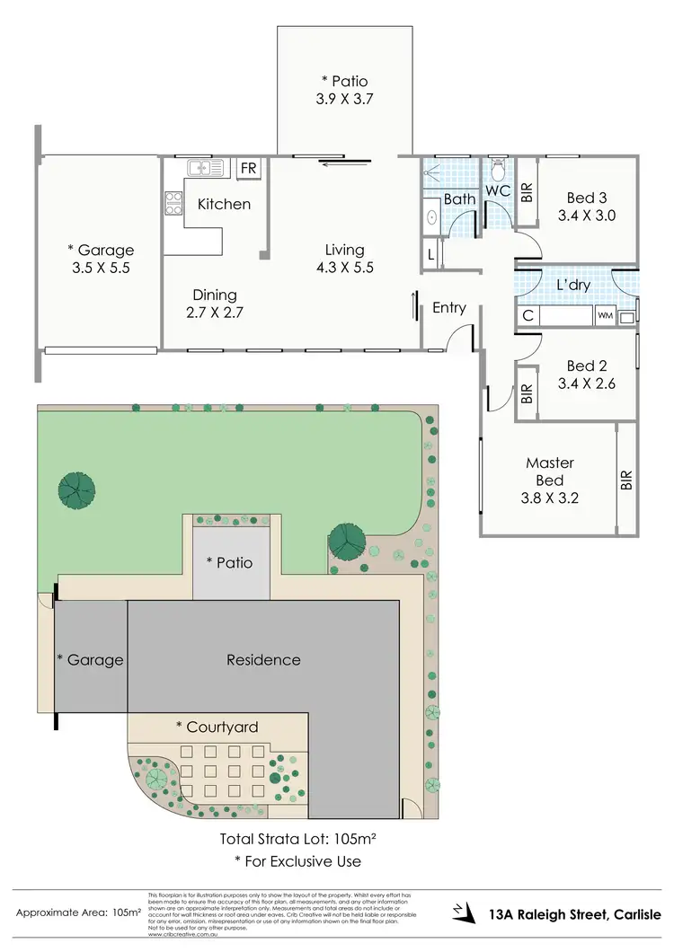 Floorplan of Homely house listing, 13A Raleigh Street, Carlisle WA 6101