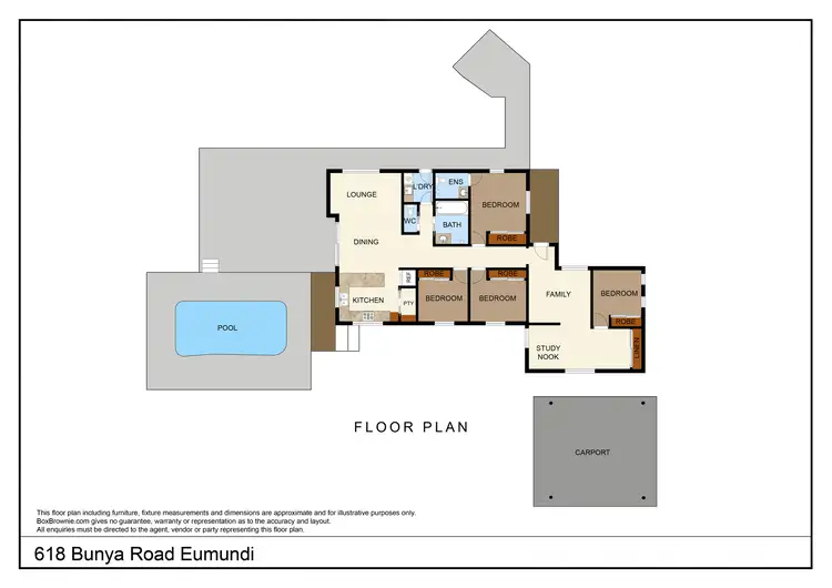 Floorplan of Homely rural property listing, 618 Bunya Road, Eumundi QLD 4562