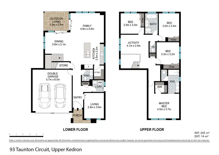 Floorplan of Homely house listing, 93 Taunton Circuit, Upper Kedron QLD 4055