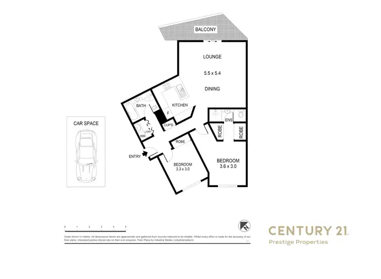 Floorplan of Homely apartment listing, Level 4/13 Warayama Place, Rozelle NSW 2039