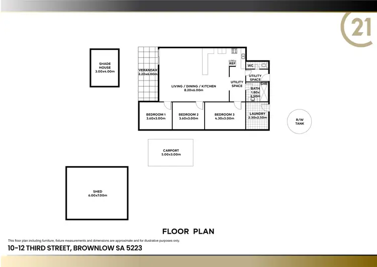Floorplan of Homely house listing, 10-12 North East Terrace, Brownlow Ki SA 5223