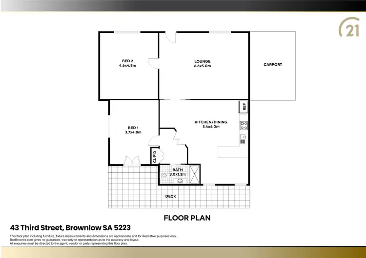 Floorplan of Homely house listing, 43 Third Street, Brownlow Ki SA 5223