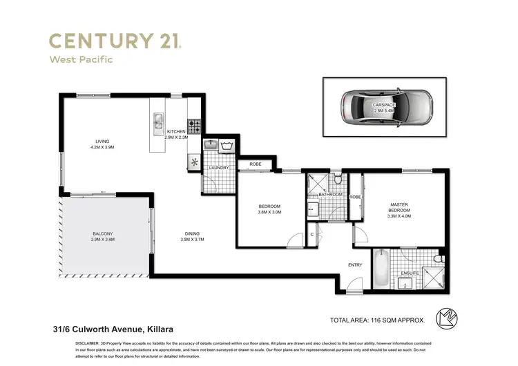 Floorplan of Homely apartment listing, 31/6-8 Culworth Avenue, Killara NSW 2071