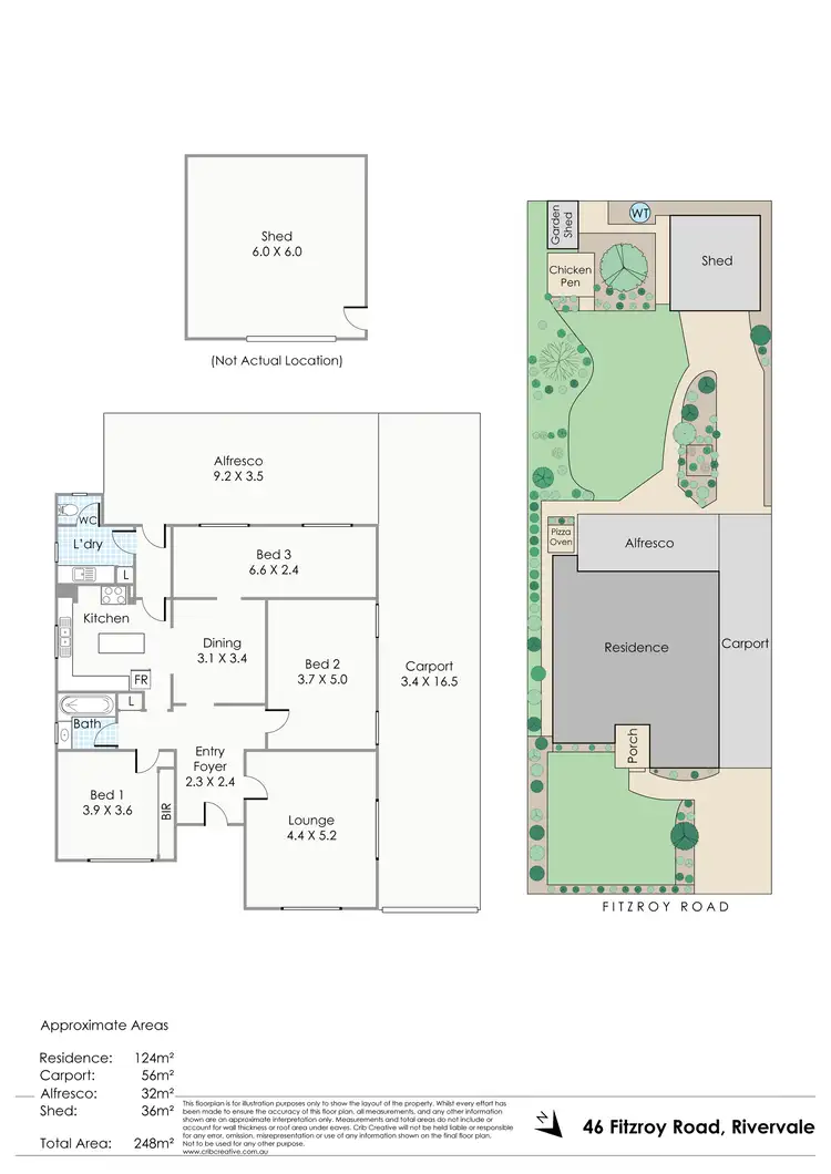 Floorplan of Homely house listing, 46 Fitzroy Road, Rivervale WA 6103