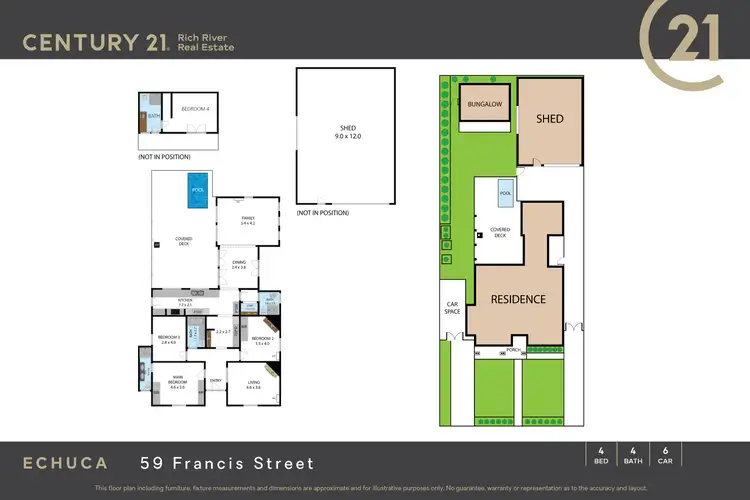 Floorplan of Homely house listing, 59 Francis Street, Echuca VIC 3564