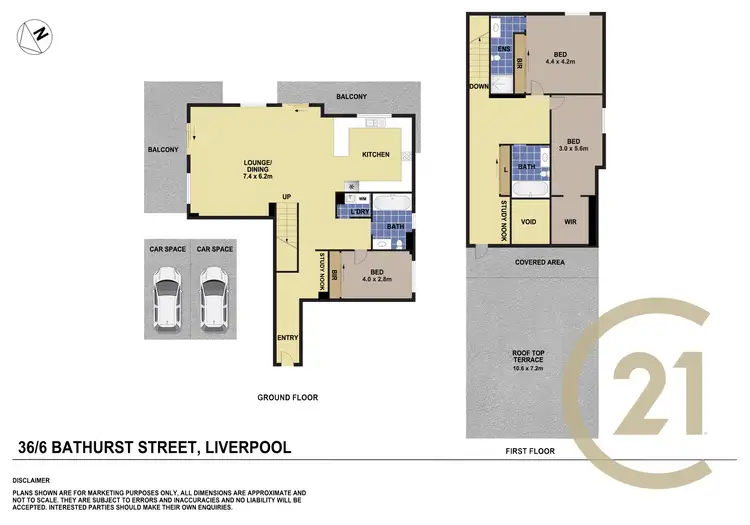 Floorplan of Homely apartment listing, 36/6-8 Bathurst Street, Liverpool NSW 2170