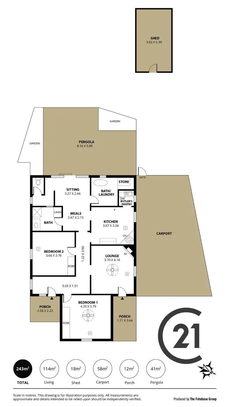 Floorplan of Homely house listing, 3 Norman Street, Hamley Bridge SA 5401
