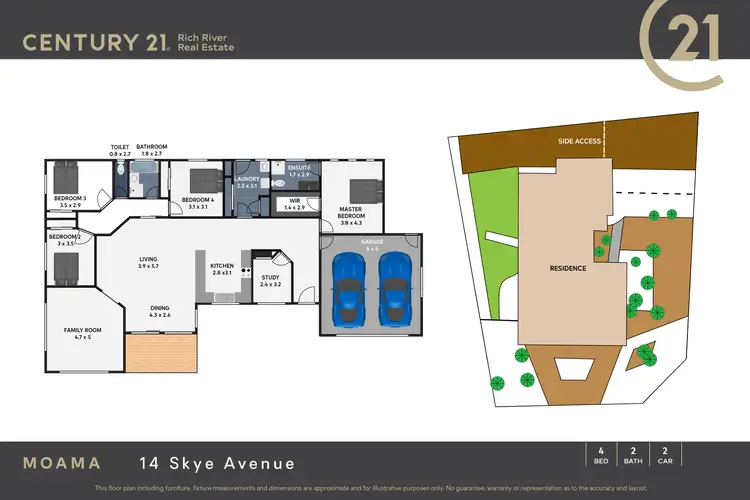 Floorplan of Homely house listing, 14 Skye Avenue, Moama NSW 2731