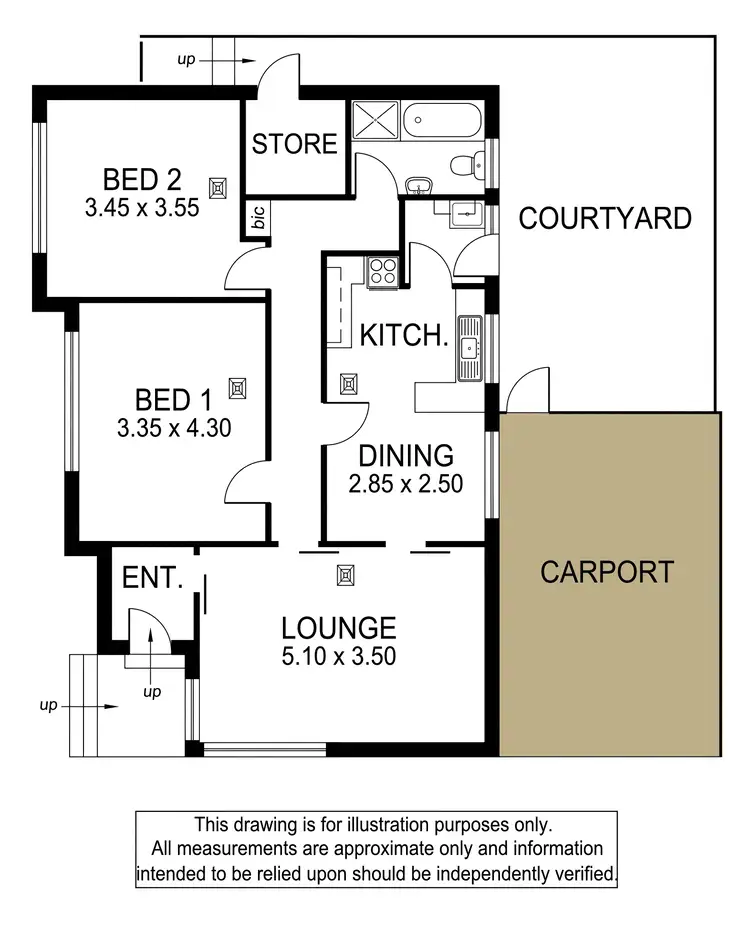 Floorplan of Homely house listing, 1/13 Osterley Terrace, Seacliff Park SA 5049