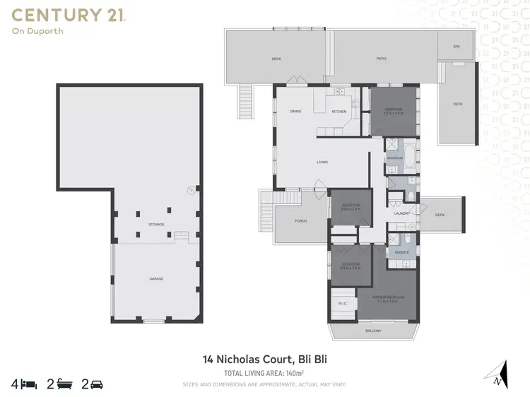 Floorplan of Homely house listing, 14 Nicholas Court, Bli Bli QLD 4560