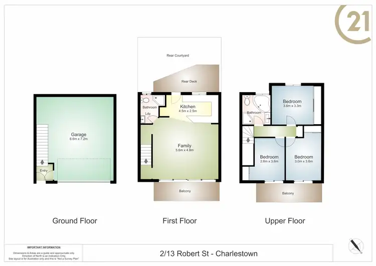 Floorplan of Homely unit listing, 2/13 Roberts Street, Charlestown NSW 2290