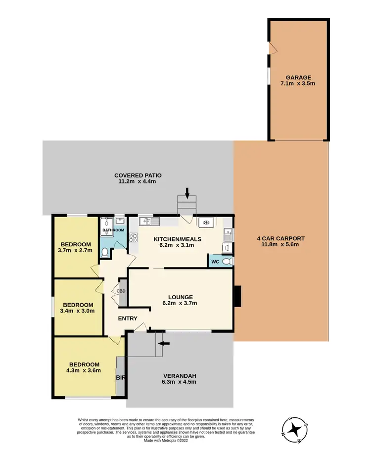 Floorplan of Homely house listing, 1 Dallimore Court, Noble Park VIC 3174