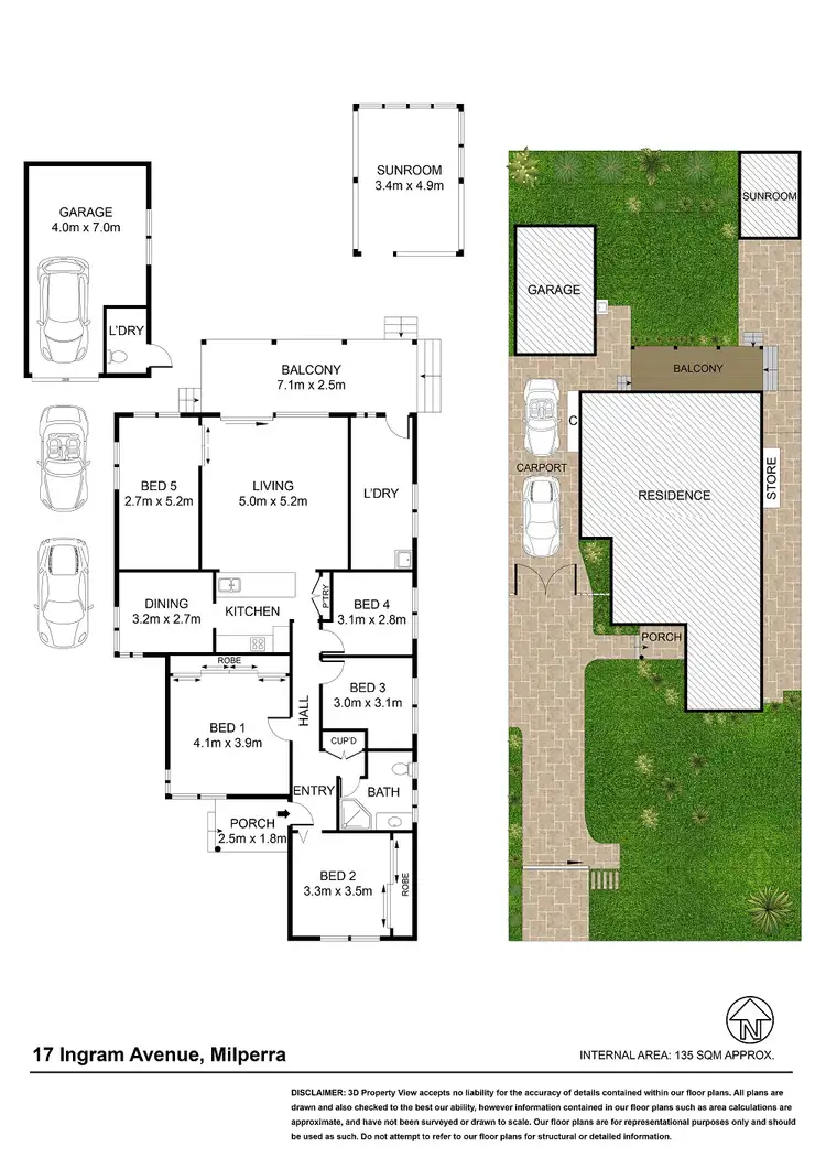 Floorplan of Homely house listing, 17 Ingram Avenue, Milperra NSW 2214