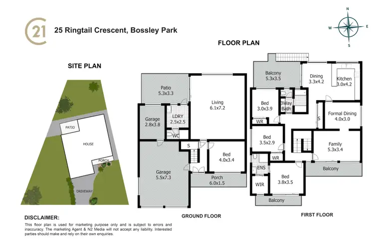 Floorplan of Homely house listing, 25 Ringtail Crescent, Bossley Park NSW 2176