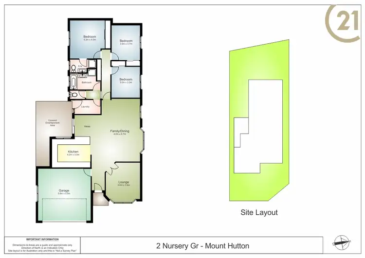 Floorplan of Homely house listing, 2 Nursery Grove, Mount Hutton NSW 2290