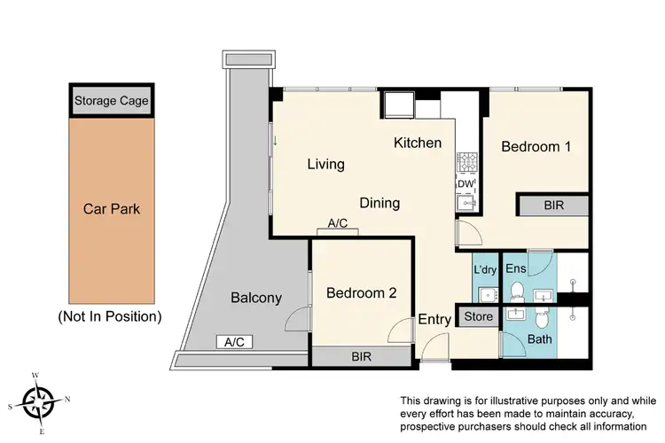 Floorplan of Homely apartment listing, 301/18 Lomandra Drive, Clayton South VIC 3169