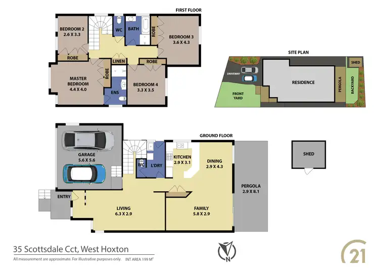 Floorplan of Homely house listing, 35 Scottsdale Circuit, West Hoxton NSW 2171