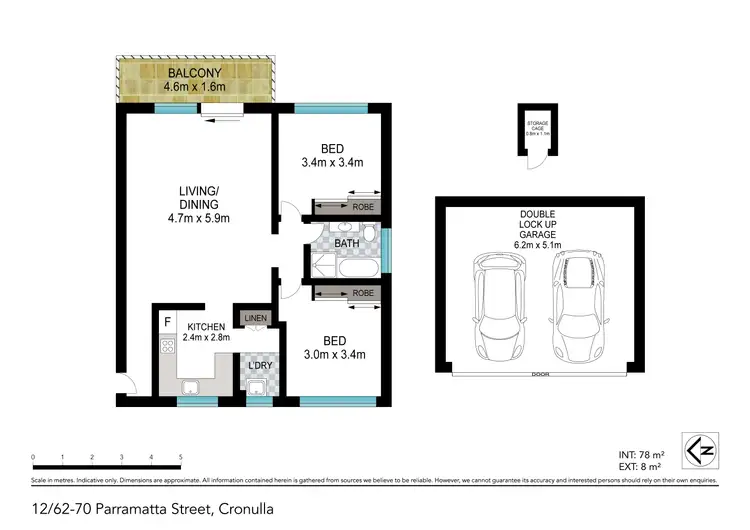 Floorplan of Homely apartment listing, 12/62 - 70 Parramatta Street, Cronulla NSW 2230