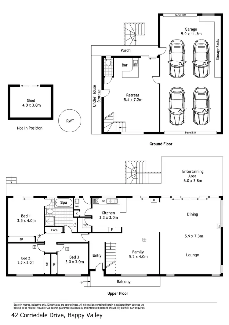 Floorplan of Homely house listing, 42 Corriedale Hills Drive, Happy Valley SA 5159