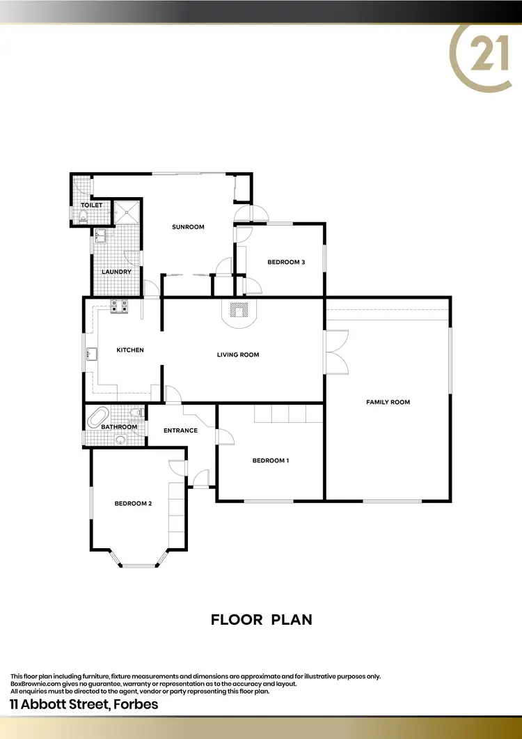 Floorplan of Homely house listing, 11 Abbott Street, Forbes NSW 2871