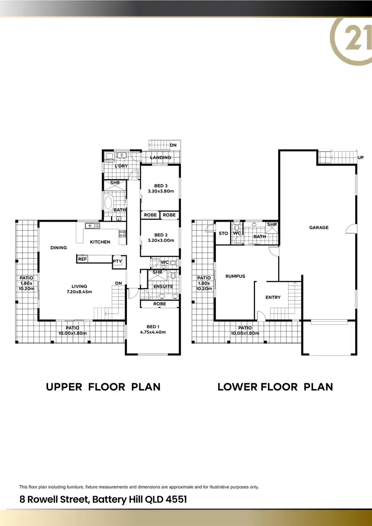 Floorplan of Homely house listing, 8 Rowell Street, Battery Hill QLD 4551